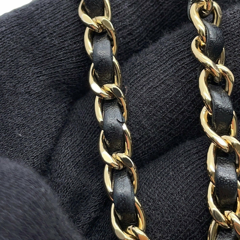 香奈兒鏈條單背包，Coco Mark，Matelasse Vanity，漆皮琺瑯，AP1616，黑色-12