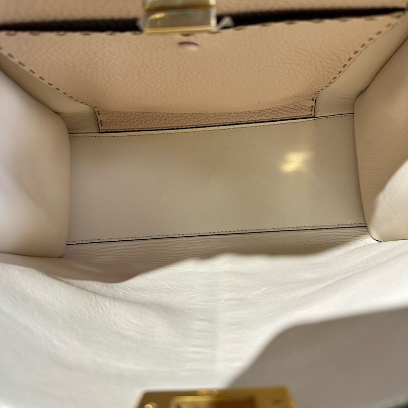 FENDI芬迪 Peekaboo X-LITE托特包 中号 灰绿色-6