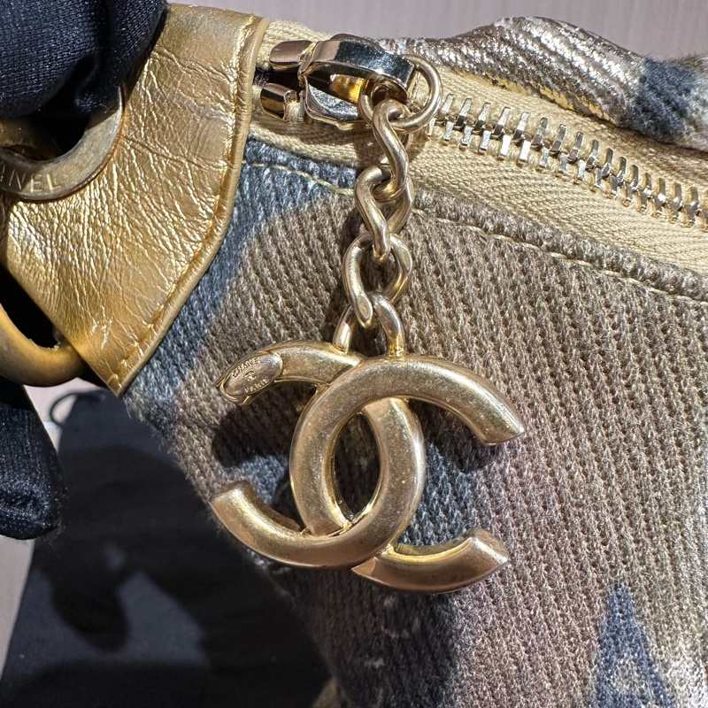 Chanel香奈儿 埃及系列 金色涂鸦 腰包-5