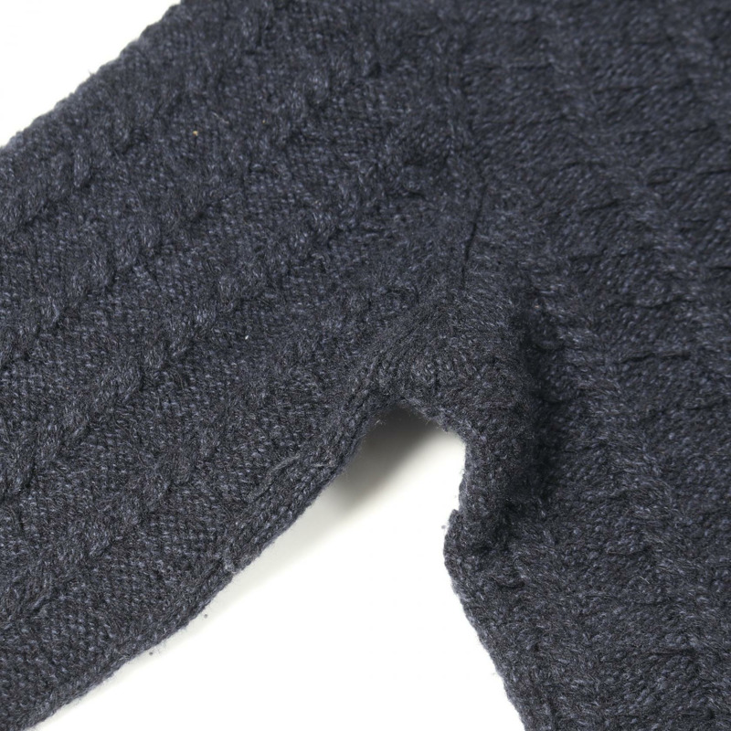 香奈兒 COCO 標誌紐帶連身裙 P75622K10839 羊毛羊絨混紡海軍藍二手 #34 女士 CC-6