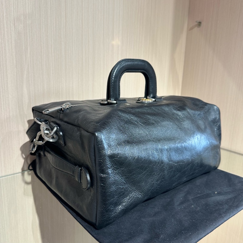 GUCCI古驰 互扣式双G书包背包双肩 黑色-1