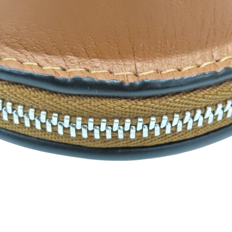 棕色牛皮 貝殼 拉鍊 零錢包 111.10.161【LOEWE 羅威】 111.10.161-9