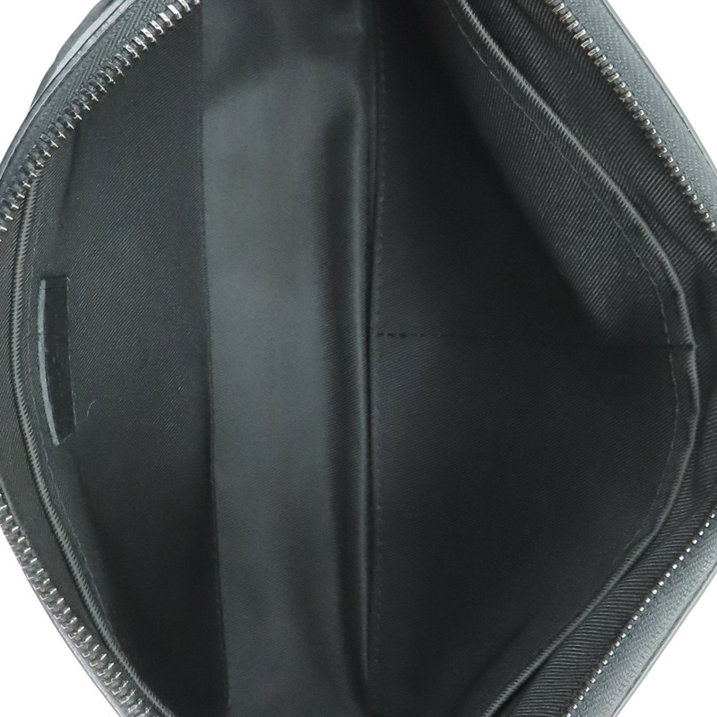 黑色 原花壓紋牛皮 Pochette Voyage Soup 手拿包【LOUIS VUITTON LV 路易威登】 M82545-4