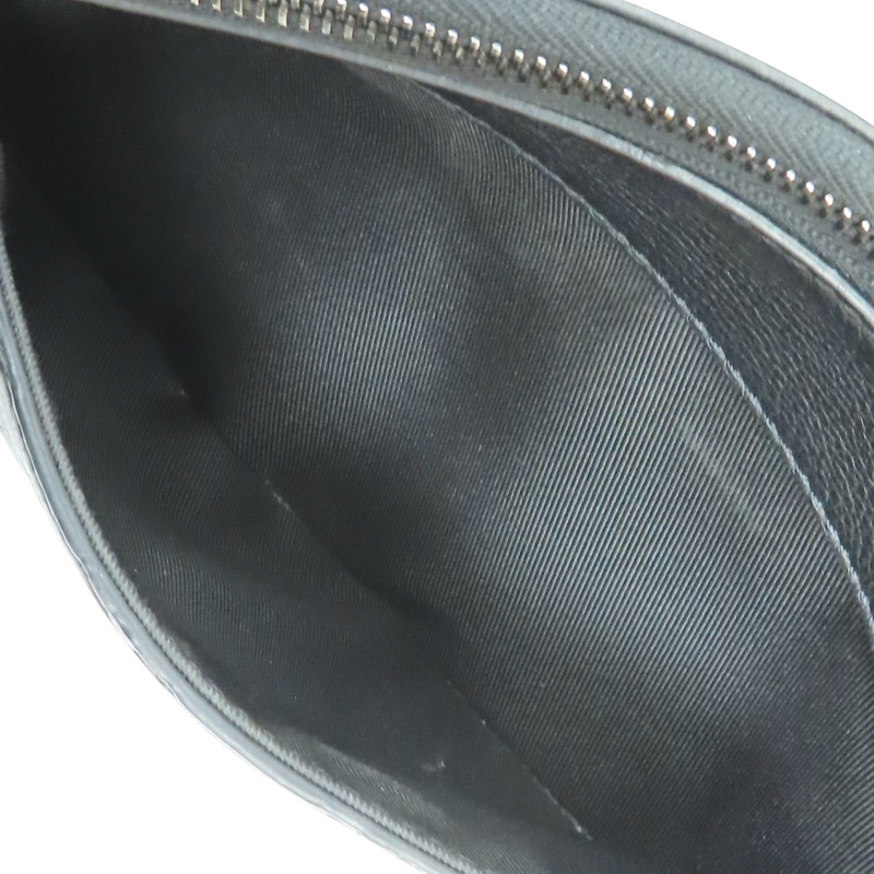 黑色 原花壓紋牛皮 Pochette Voyage Soup 手拿包【LOUIS VUITTON LV 路易威登】 M82545-5