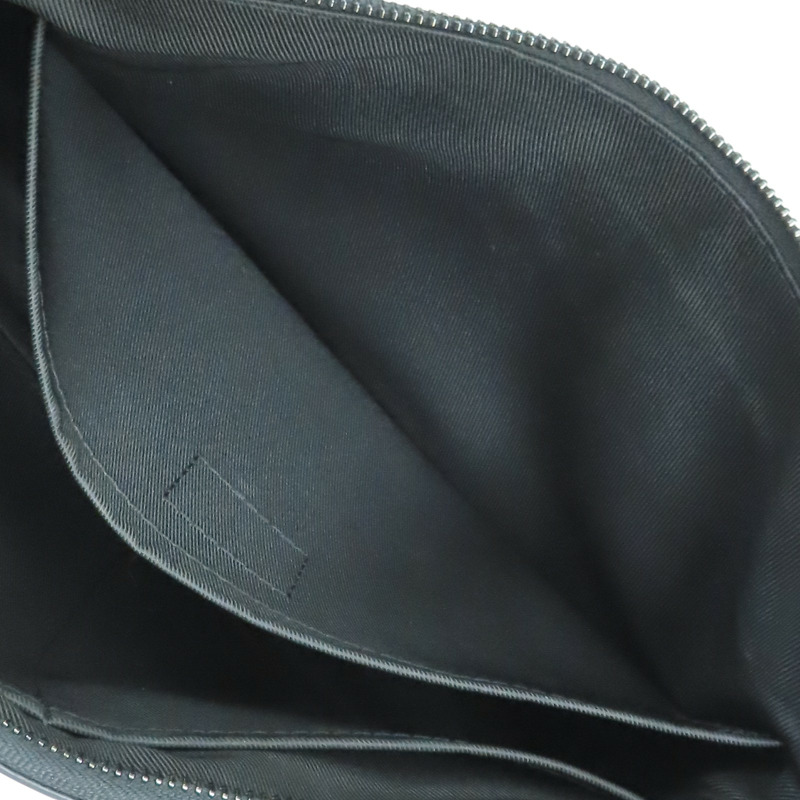 黑色 原花壓紋牛皮 Pochette Voyage Soup 手拿包【LOUIS VUITTON LV 路易威登】 M82545-6