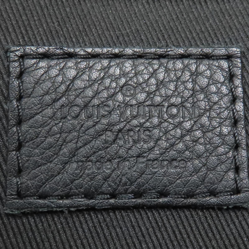 黑色 原花壓紋牛皮 Pochette Voyage Soup 手拿包【LOUIS VUITTON LV 路易威登】 M82545-8