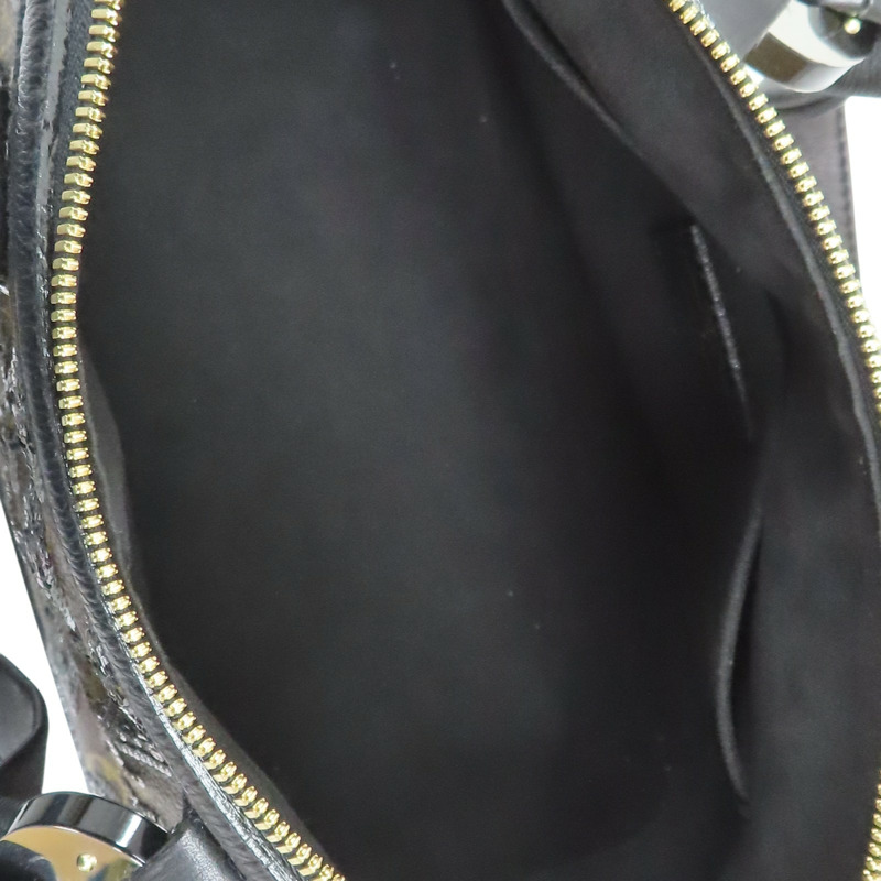棕色 原花帆布 黑色亮片 Alma 手提包 限量版【LOUIS VUITTON LV 路易威登】 M40246-4