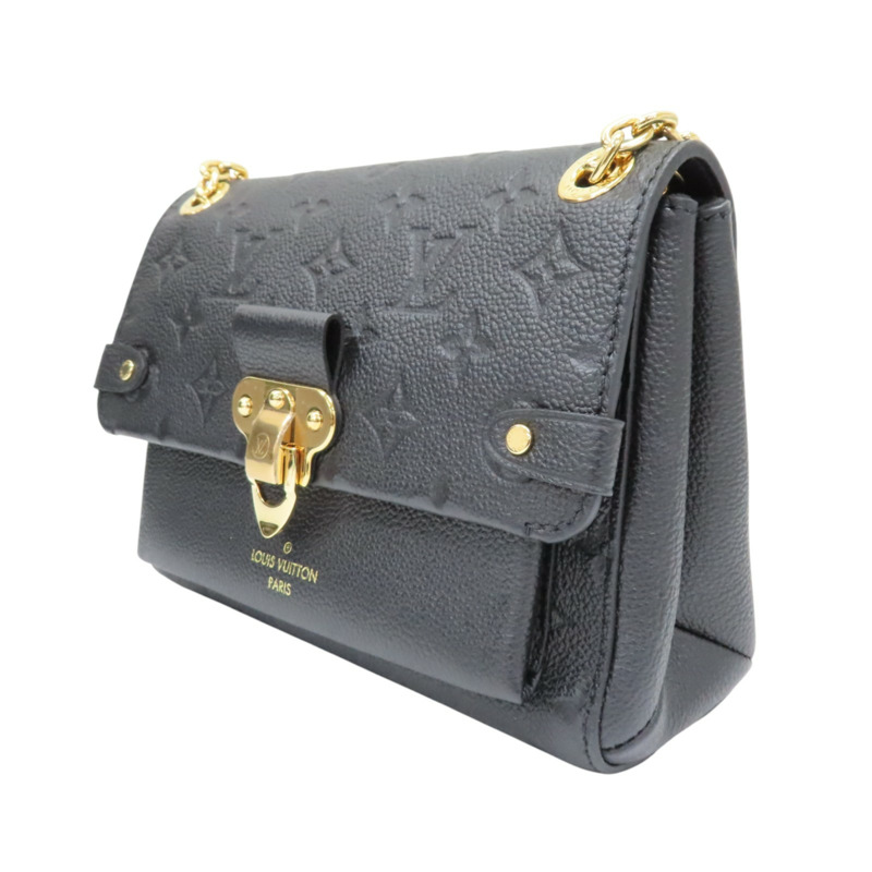 黑色 原花壓紋牛皮 Vavin BB 肩背包【LOUIS VUITTON LV 路易威登】 M44550-2