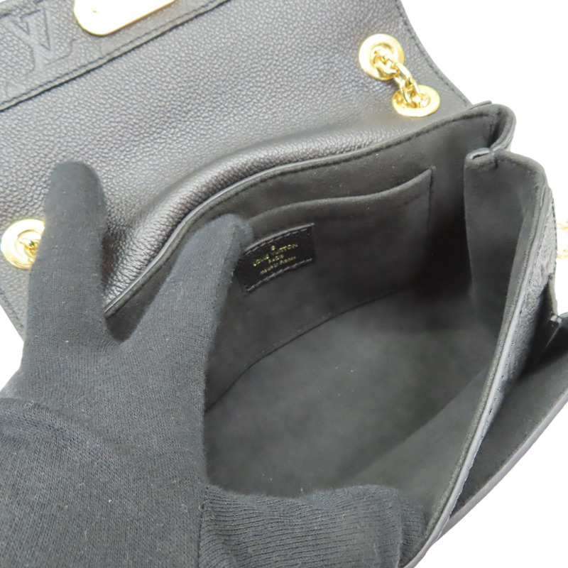 黑色 原花壓紋牛皮 Vavin BB 肩背包【LOUIS VUITTON LV 路易威登】 M44550-4