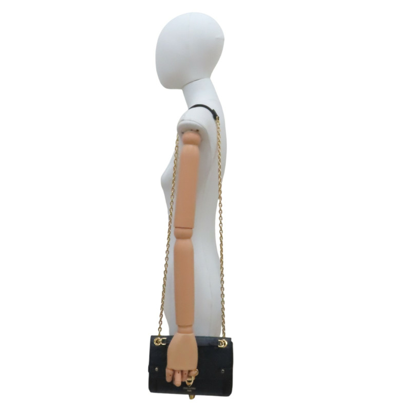 黑色 原花壓紋牛皮 Vavin BB 肩背包【LOUIS VUITTON LV 路易威登】 M44550-10