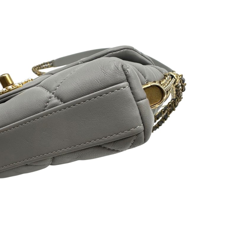 【美收精品】CHANEL 灰色單肩包 C-151【隔月月中將轉賣至日本 上架期限30天】-5