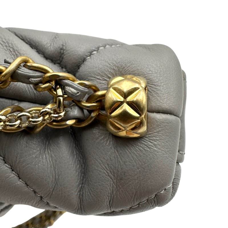 【美收精品】CHANEL 灰色單肩包 C-151【隔月月中將轉賣至日本 上架期限30天】-7