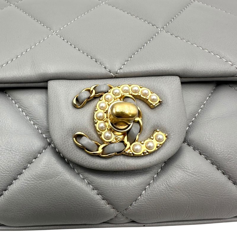 【美收精品】CHANEL 灰色單肩包 C-151【隔月月中將轉賣至日本 上架期限30天】-9