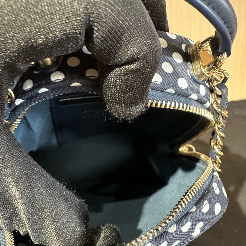 chanel香奈兒 24p 波點雙肩 小書包-8