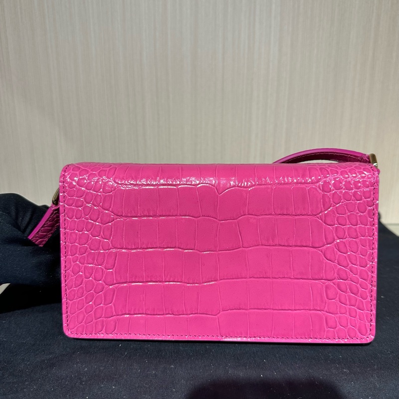 DG杜嘉班納 手機包 粉紅色 鏡面LOGO-3