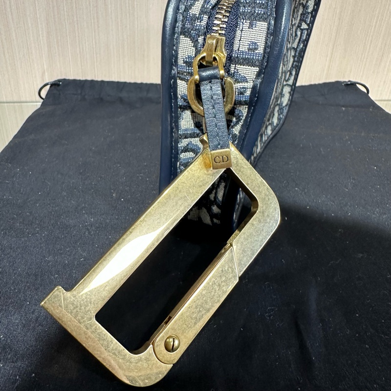 迪奧 Dior D字金屬扣 相機包 手拿包 重工肩帶-5