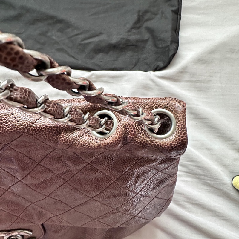Chanel香奈兒稀有棕色雲朵大號機場包 | 氣質天花板 ✨-13