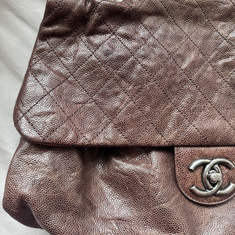 Chanel香奈兒稀有棕色雲朵大號機場包 | 氣質天花板 ✨-7