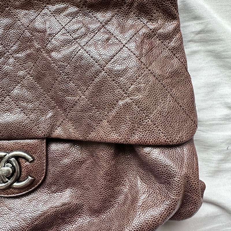 Chanel香奈兒稀有棕色雲朵大號機場包 | 氣質天花板 ✨-8
