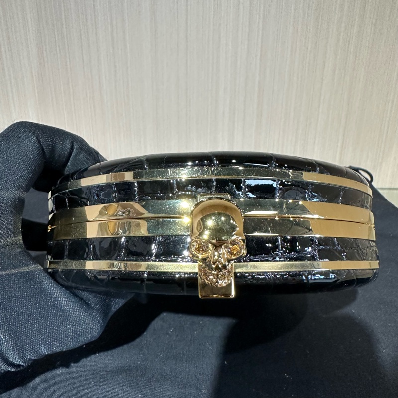 Alexander Mcqueen麥昆 骷髏頭 鏈條包 晚宴包-1