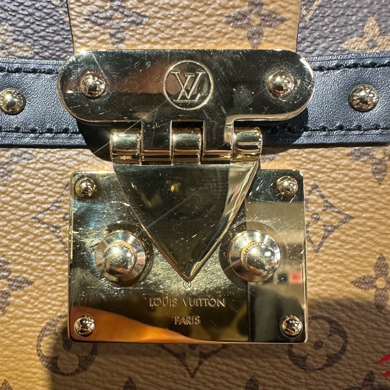 LV路易威登 老花 軟盒子 小方包 棕色-5