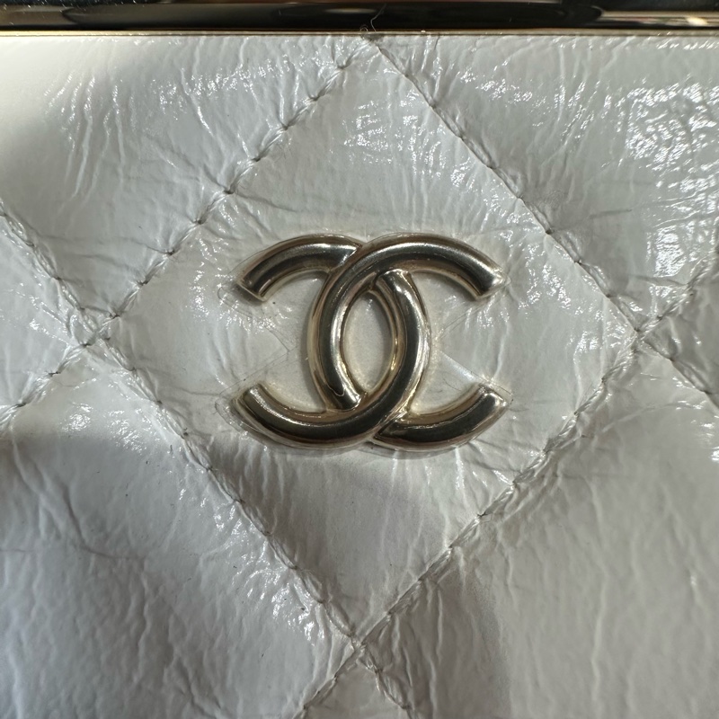 Chanel 香奈兒22Bmini白金蛙口包鏈條包-5