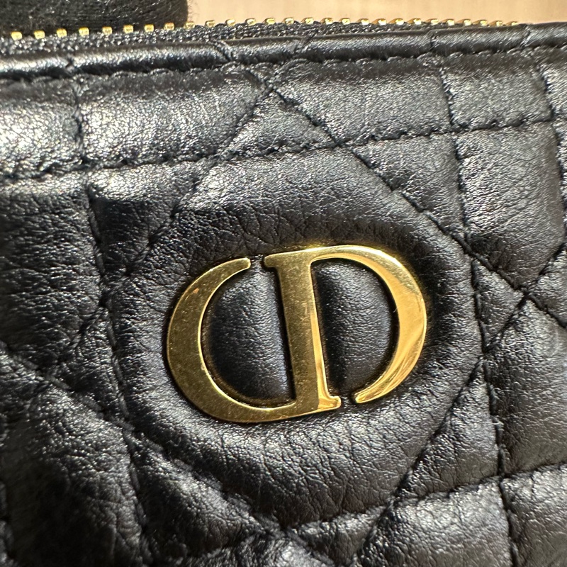 Dior 迪奧Caro系列 牛皮多功能手機包 黑色-5