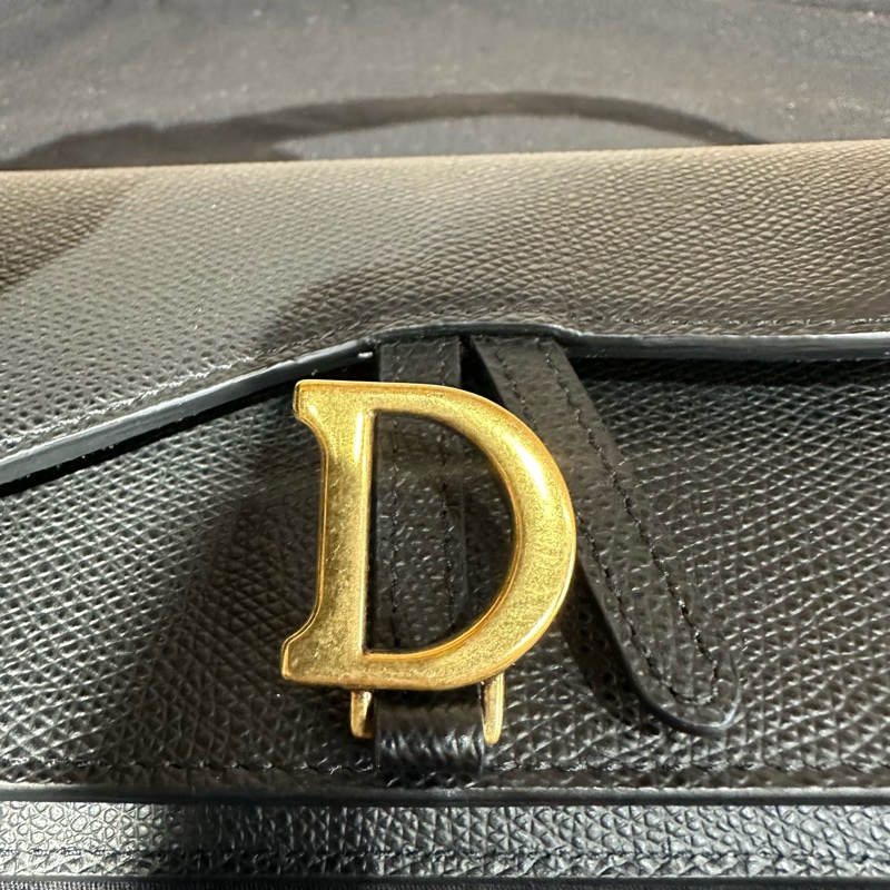 DIOR迪奧 Saddle 牛皮 馬鞍包腰包 黑色-5