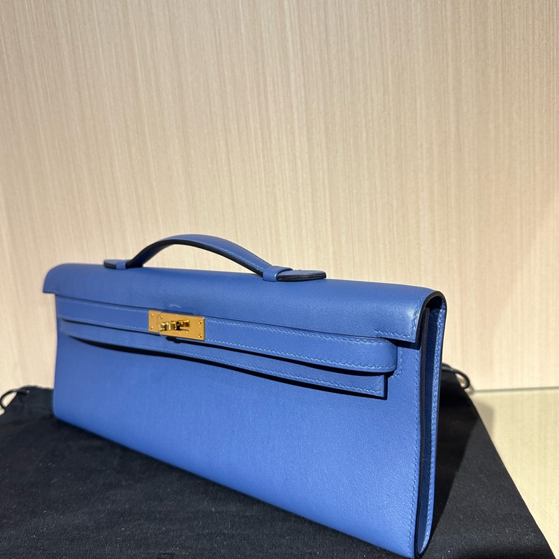 Hermes 愛馬仕kelly cut 21 藍色-2