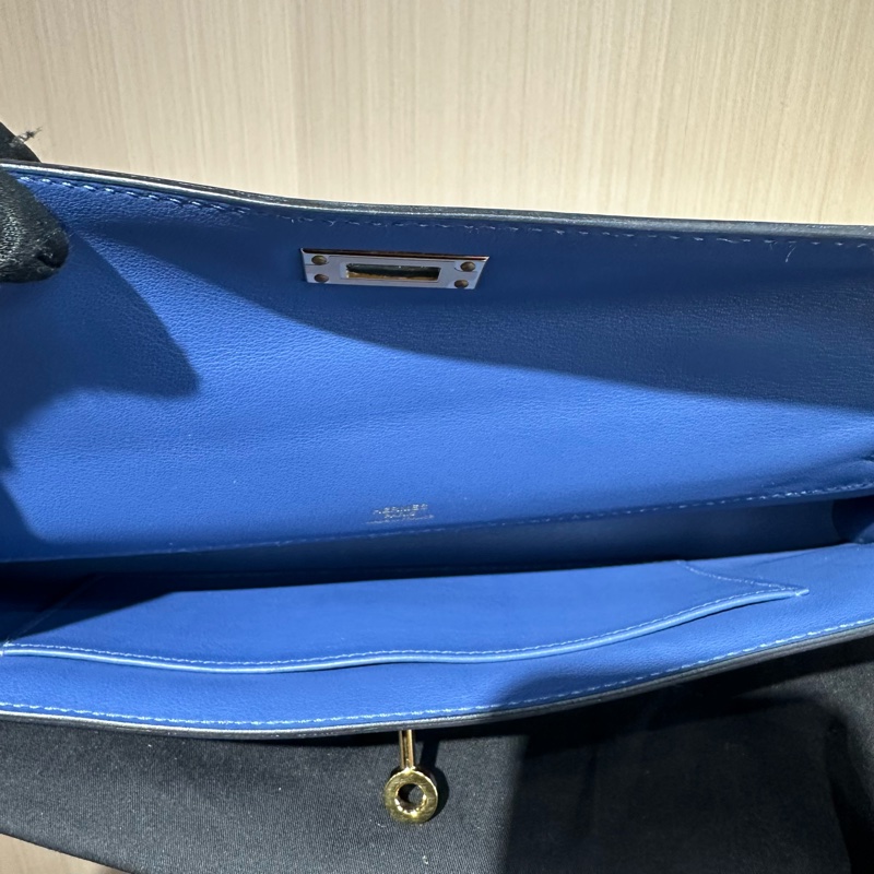 Hermes 愛馬仕kelly cut 21 藍色-8