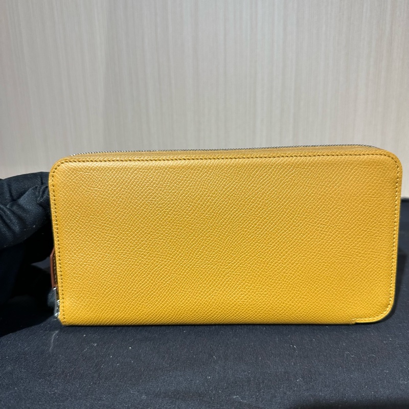 Hermes愛馬仕silk in 長款拉鍊錢包 芝麻色-0