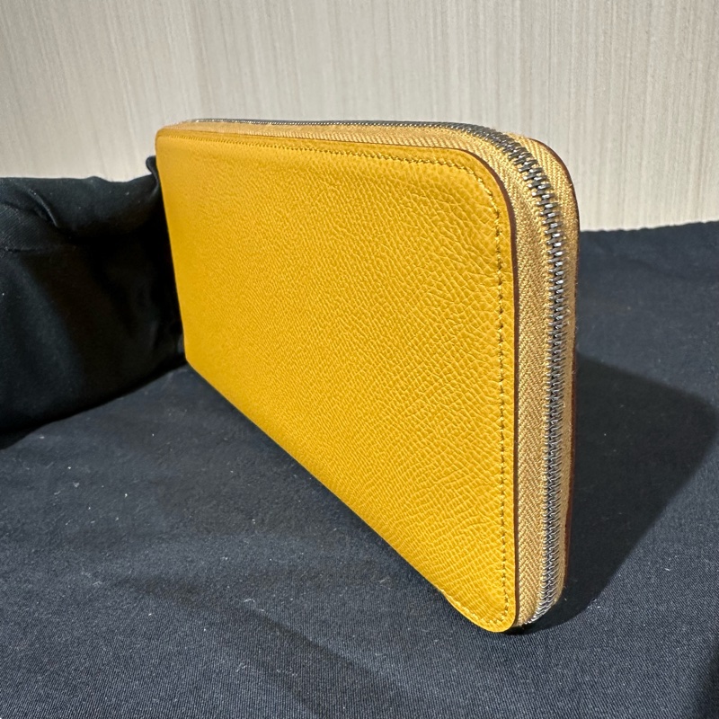 Hermes愛馬仕silk in 長款拉鍊錢包 芝麻色-2