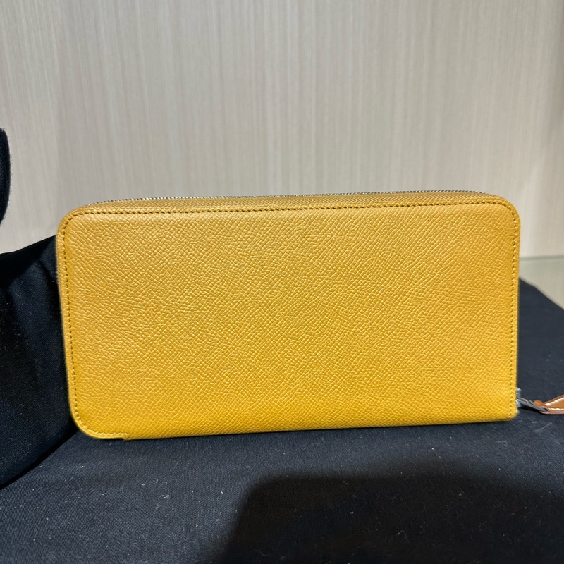 Hermes愛馬仕silk in 長款拉鍊錢包 芝麻色-3