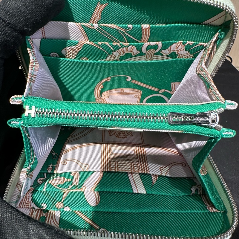 Hermes愛馬仕silk in短款 錢包-7