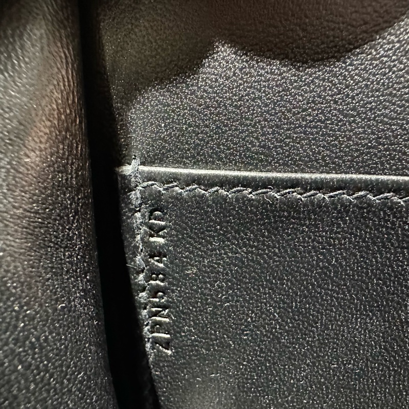 HERMES愛馬仕 Space Malice銀扣小牛皮 手提單肩包 黑色拼紅色-7