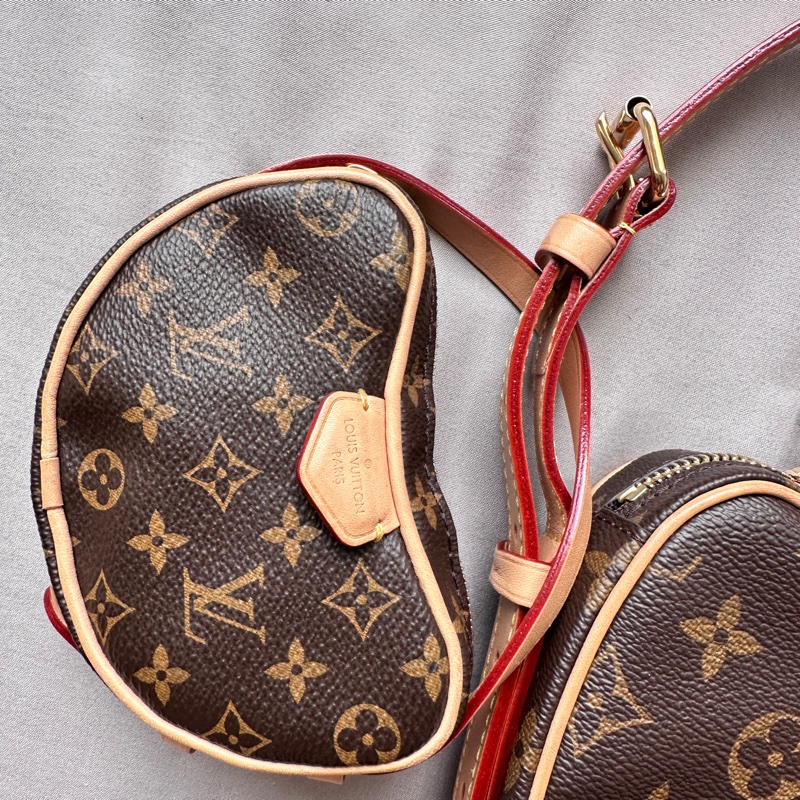 【極美私藏】LV Croissant 豌豆老花子母包 腋下包保值王-3