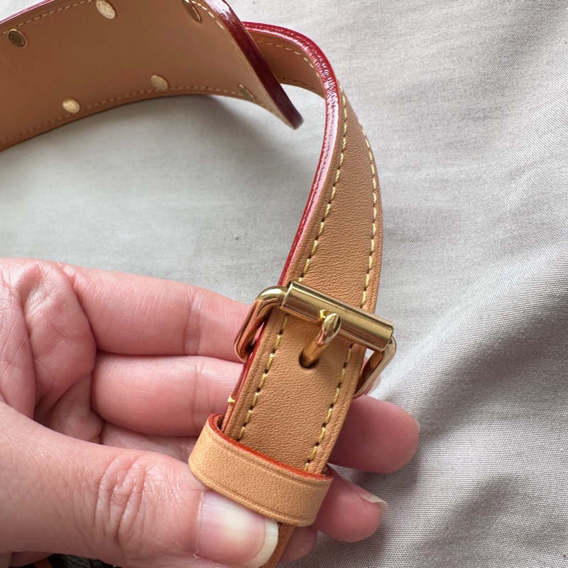 【極美私藏】LV Croissant 豌豆老花子母包 腋下包保值王-5