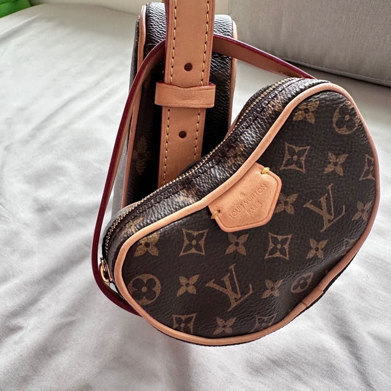 【極美私藏】LV Croissant 豌豆老花子母包 腋下包保值王-10