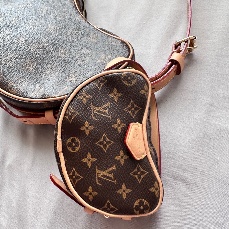 【極美私藏】LV Croissant 豌豆老花子母包 腋下包保值王-16