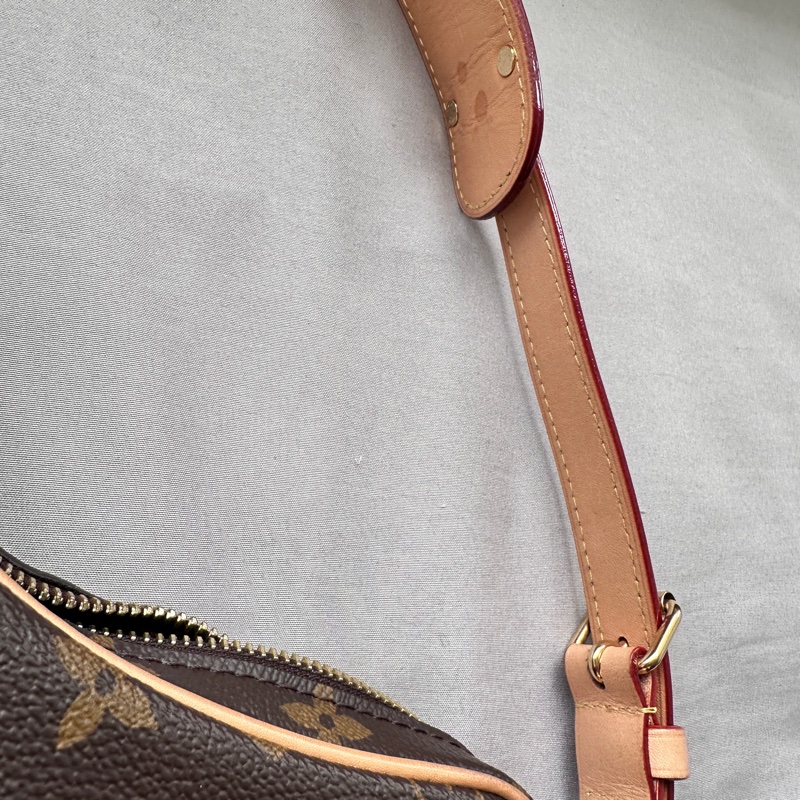 【極美私藏】LV Croissant 豌豆老花子母包 腋下包保值王-17