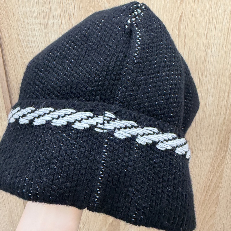 Chanel 黑色克什米爾羊毛毛帽-3