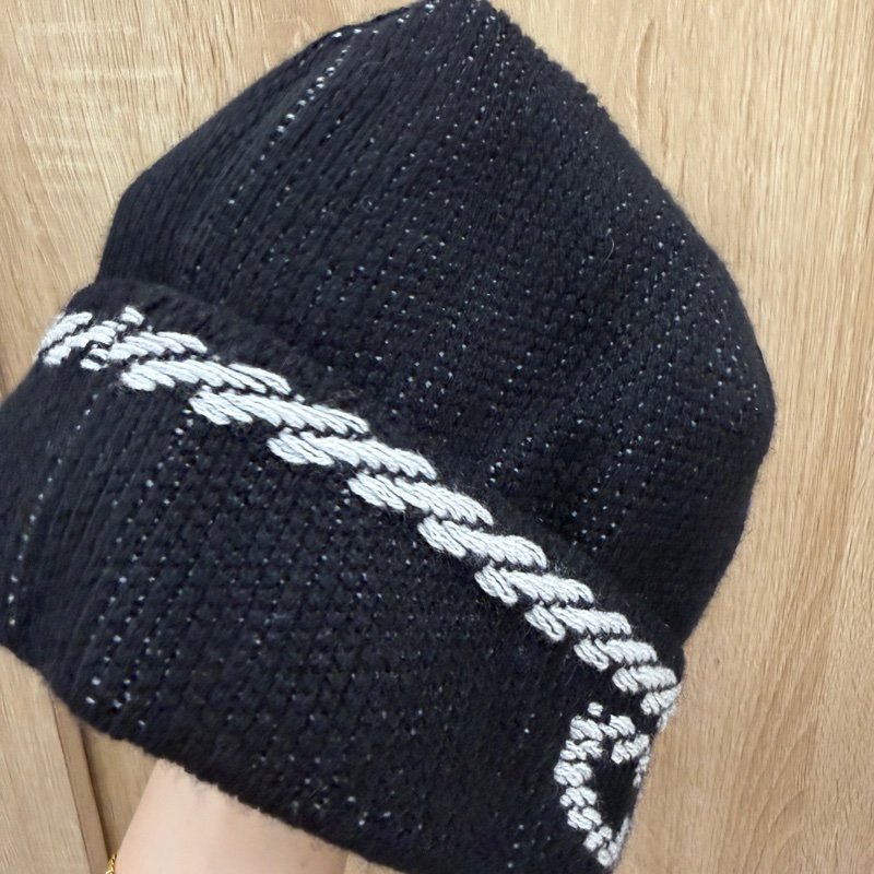 Chanel 黑色克什米爾羊毛毛帽-4