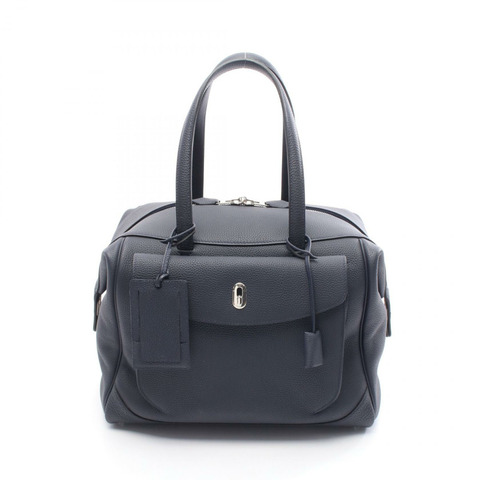 愛馬仕 Warago Cabin 35 單肩手提包 C 070970CK Togo 皮革 藍色 銀色