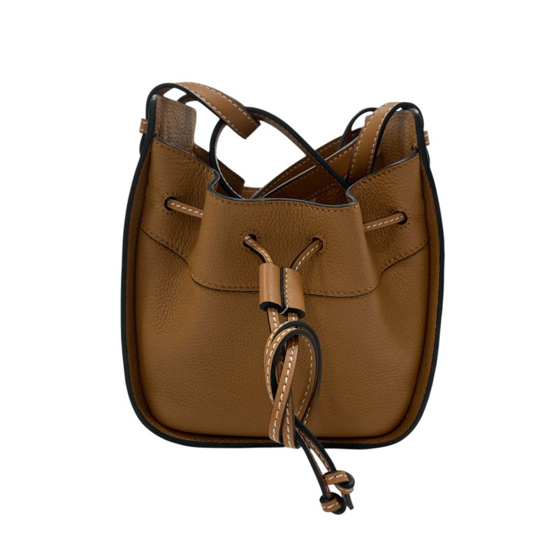 LOEWE 羅威 HAMMOCK MINI 吊床包 斜背包 皮革 焦糖色-3