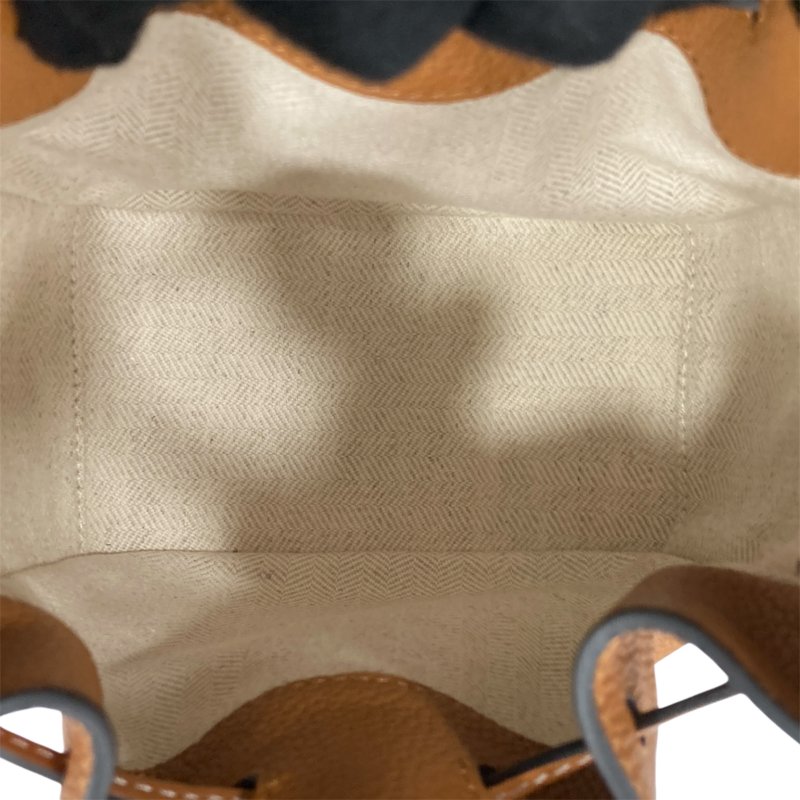 LOEWE 羅威 HAMMOCK MINI 吊床包 斜背包 皮革 焦糖色-4