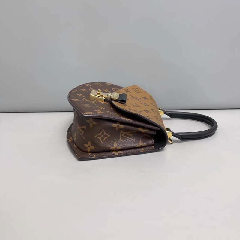 LV路易威登 老花拼色扇子包 芯片款-2