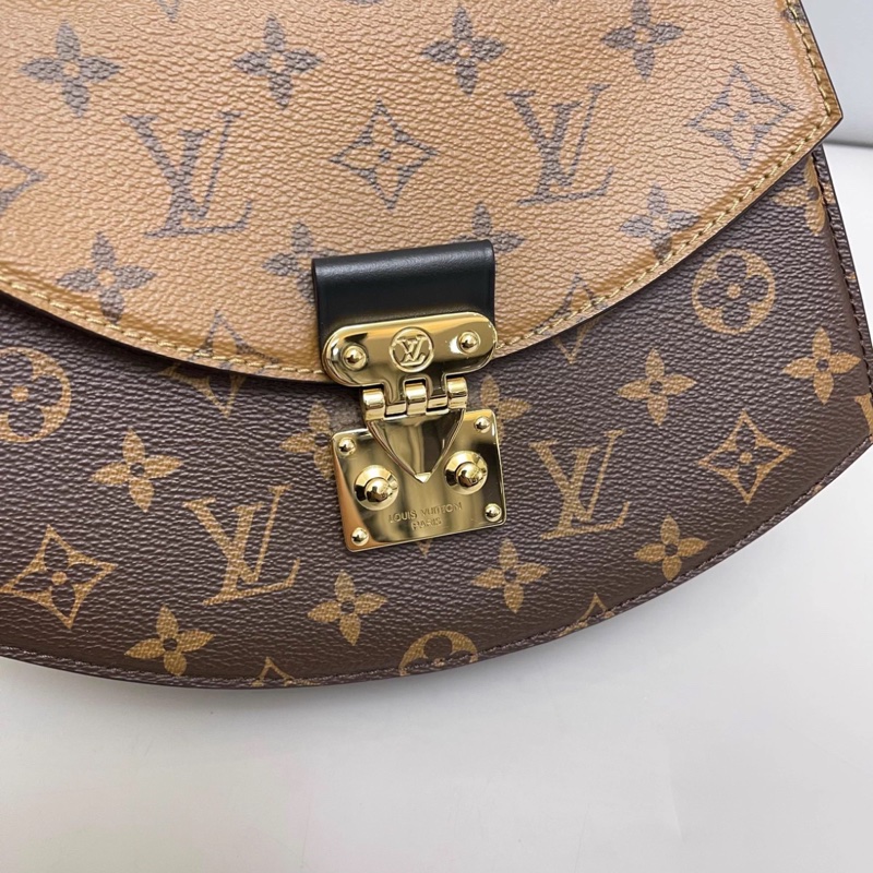 LV路易威登 老花拼色扇子包 芯片款-5