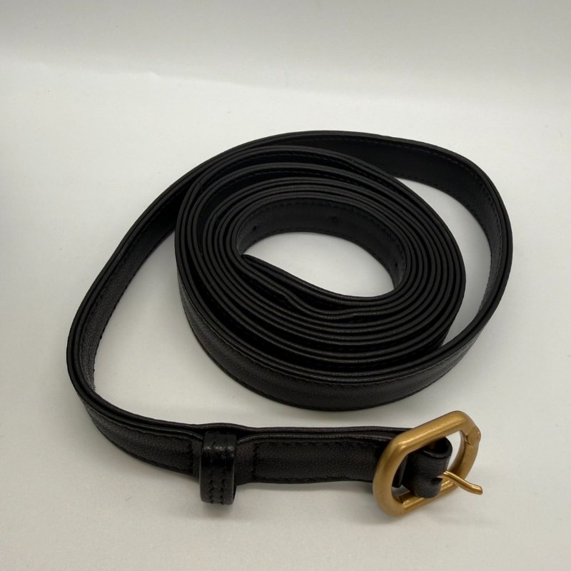 CHANEL 黑金菱格紋小羊皮馬鞍#芯片 25A-4