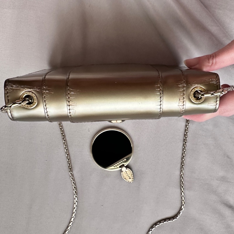 【絕美香檳金】BVLGARI 寶格麗 Serpenti Forever 經典蛇頭包-9