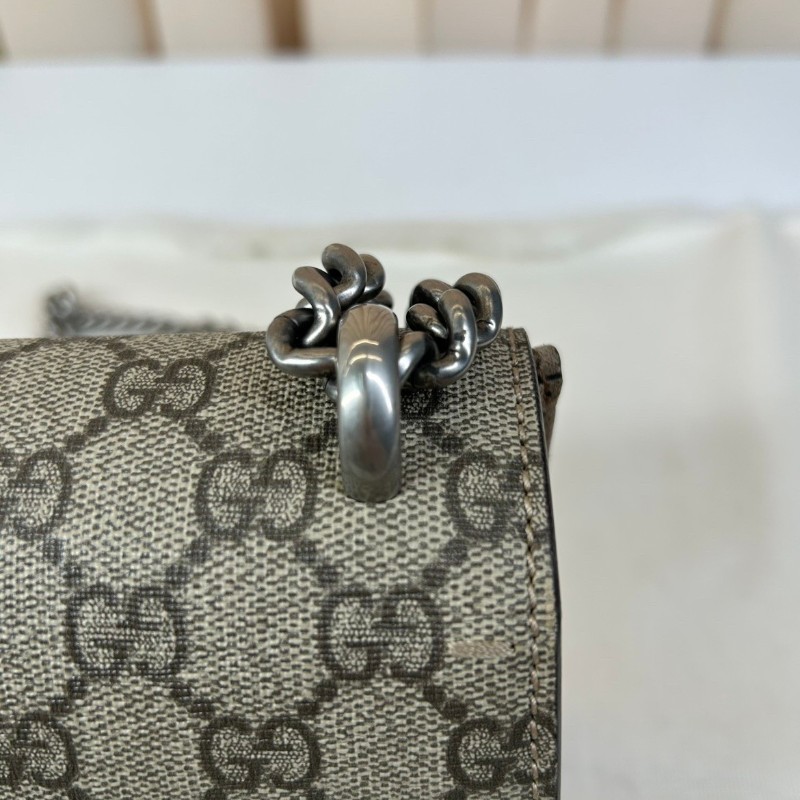 古馳Gucci酒神小號包 經典老花圖案 鏈條設計 適合日常搭配 時尚百搭-11